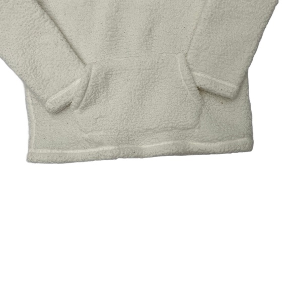 The Children's Place L (10/12) White Faux Fur Fleece Jacket Full Zip Coat Sweate - Picture 2 of 9